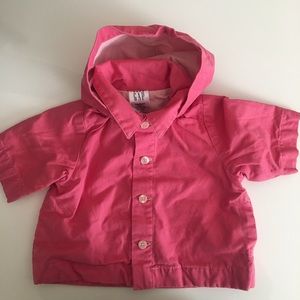 Baby Gap Hooded Canvas Utility Jacket newborn 0-3m